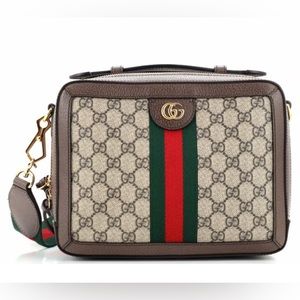 Gucci Ophidia Zip Around Camera leather handbag w/ box and dust bag